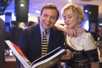 Piero Chiambretti e Alberta Ferretti-Conduttore televisivo e Stilista